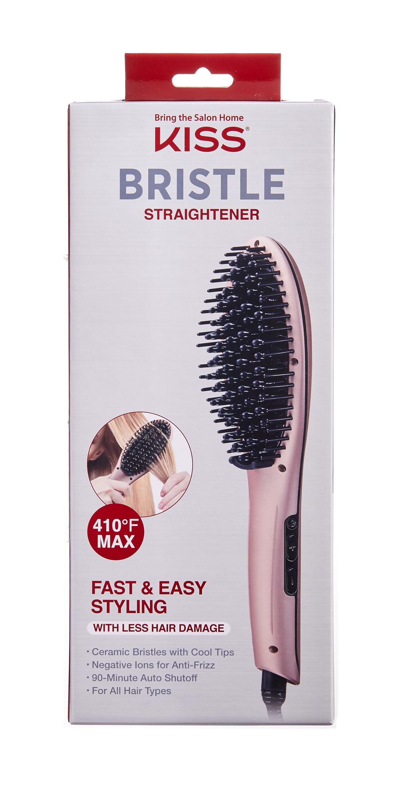 Kiss Products Gold Edition Bristle Straightener